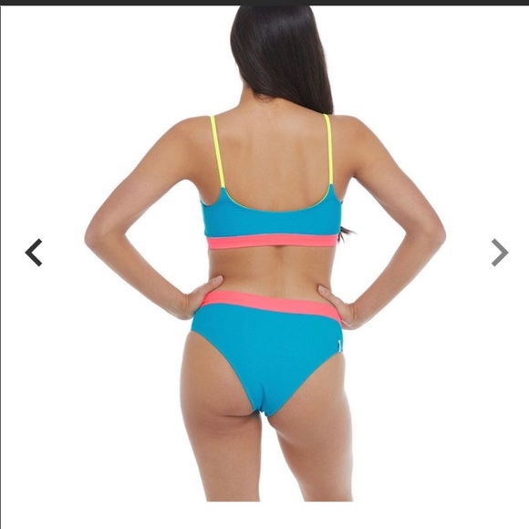 Body Glove Aro Scoop Multi Color Block Bikini. - Picture 2 of 8